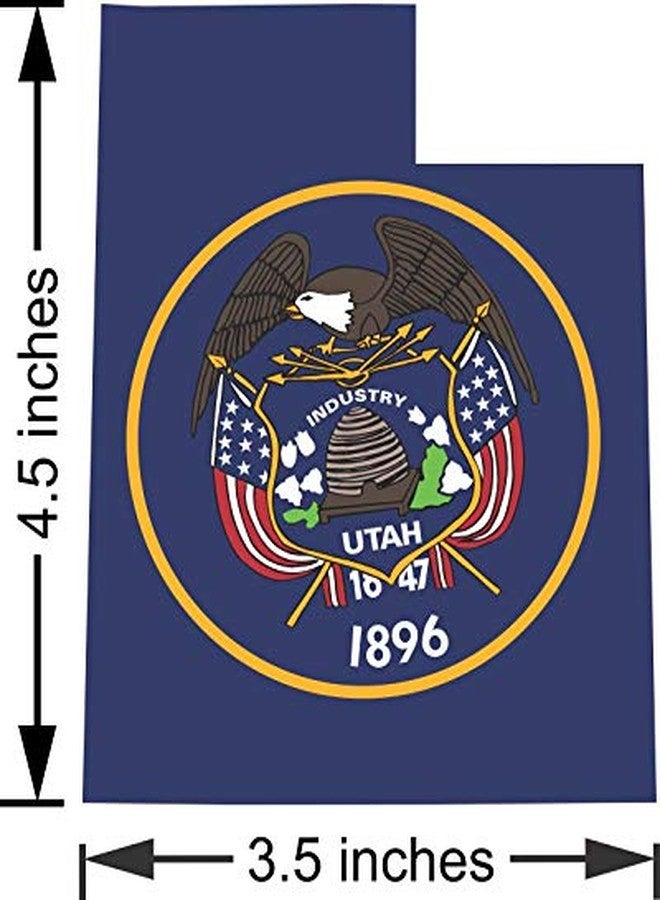 StickerTalk Die Cut Utah Flag Vinyl Sticker, 4.5 inches by 3.5 inches - Image 4