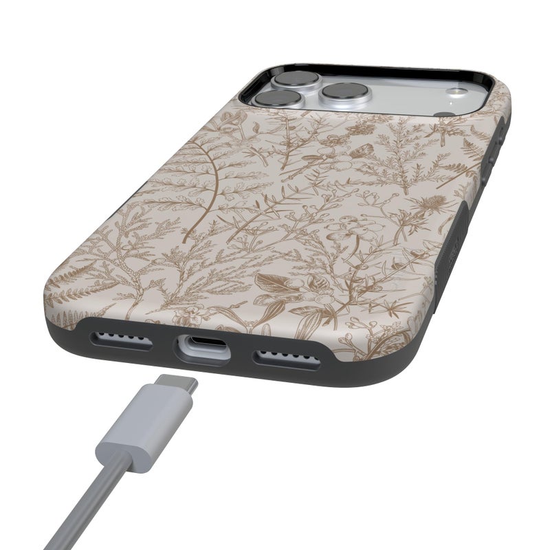 Casely iPhone 17 Pro Max Case | Beige Garden | Neutral Floral | Bold Protective Design | Compatible with MagSafe - Image 5