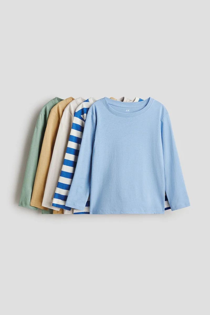 H&M 5-pack cotton jersey tops