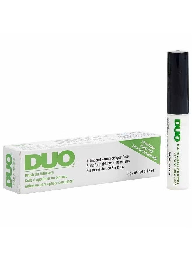 DUO Brush-On Eyelash Glue, White, 5g - Image 1