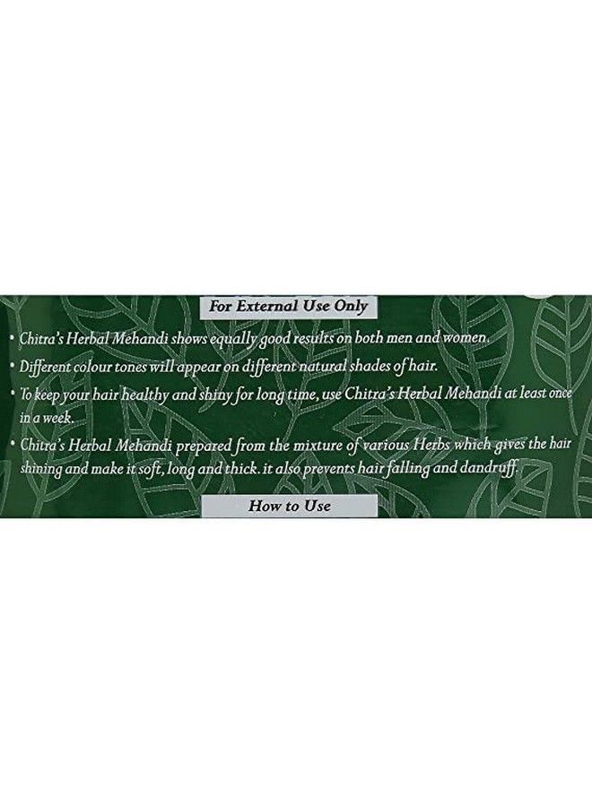 Chitra's Herbal مسحوق الحناء الطبيعي ;; حناء عشبية نقية ;; لتلوين الشعر وتغذية فروة الرأس بعمق 150 جرام لكل عبوة (عبوة من 4)  - Image 5