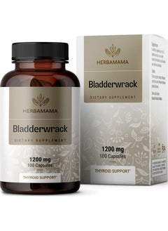 HERBAMAMA Bladderwrack Capsules Organic Bladderwrack Powder Supplement Dr Sebi Bladderwrack Leaves Pills 1200Mg 100 Caps  - Image 2
