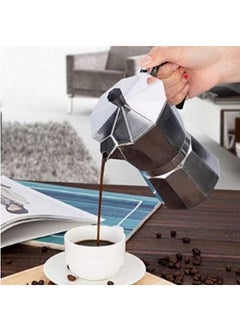 Generic Aluminium Espresso Percolator Coffee Maker +Coffee Maker French Press Multicolor  - Image 2