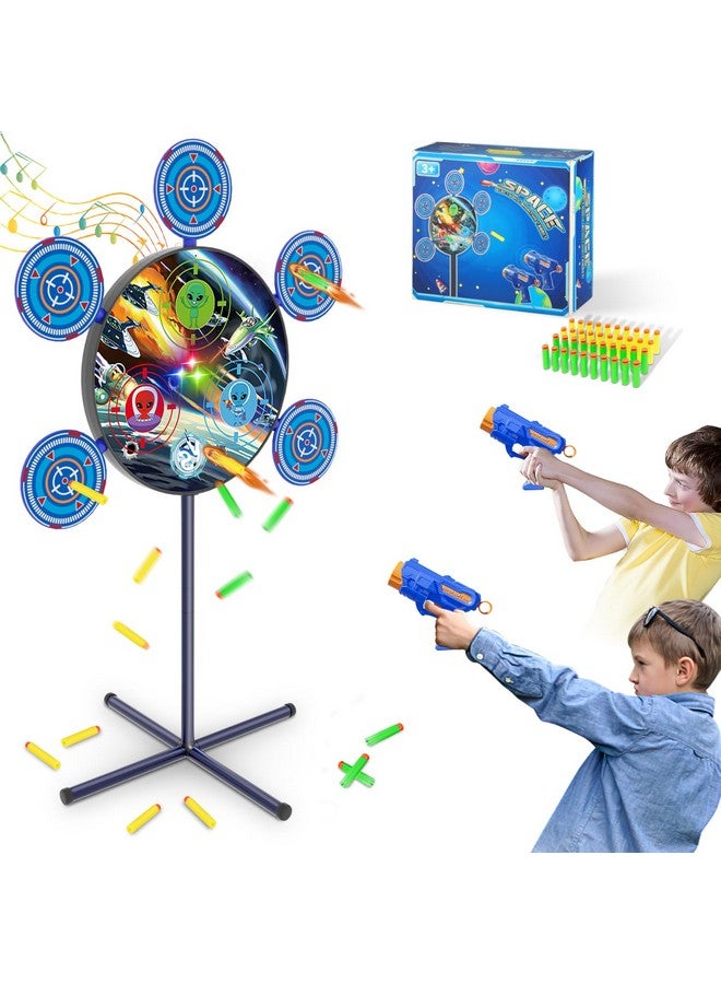 DX DA XIN Shooting Game Toy for 4 5 6 7 8 9 10+ Boys Kids - 1 Digital Shooting Target with 2 Toy Guns& 40 Foam Darts Shooting Toys for Nerf Kids Indoor Outdoor Game Toys for Birthday Halloween Xmas Gifts - Image 1