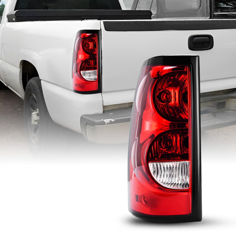 AUTOONE For 2003 2004 2005 2006 Chevy Silverado Tail Light Assembly Factory OEM Taillights Compatible with Chevrolet Silverado 1500 2500HD 3500 Driver SideLH