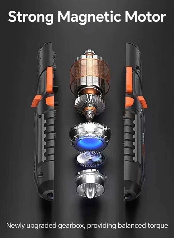 HOMESTAR Electric Screwdriver, LED Light Cordless with 3 Gear Torque and Smart Chuck Screw Guns, Twistable Handle 48 in 1 Rechargeable for Furniture Assembly, Home DIY Projects - Image 2