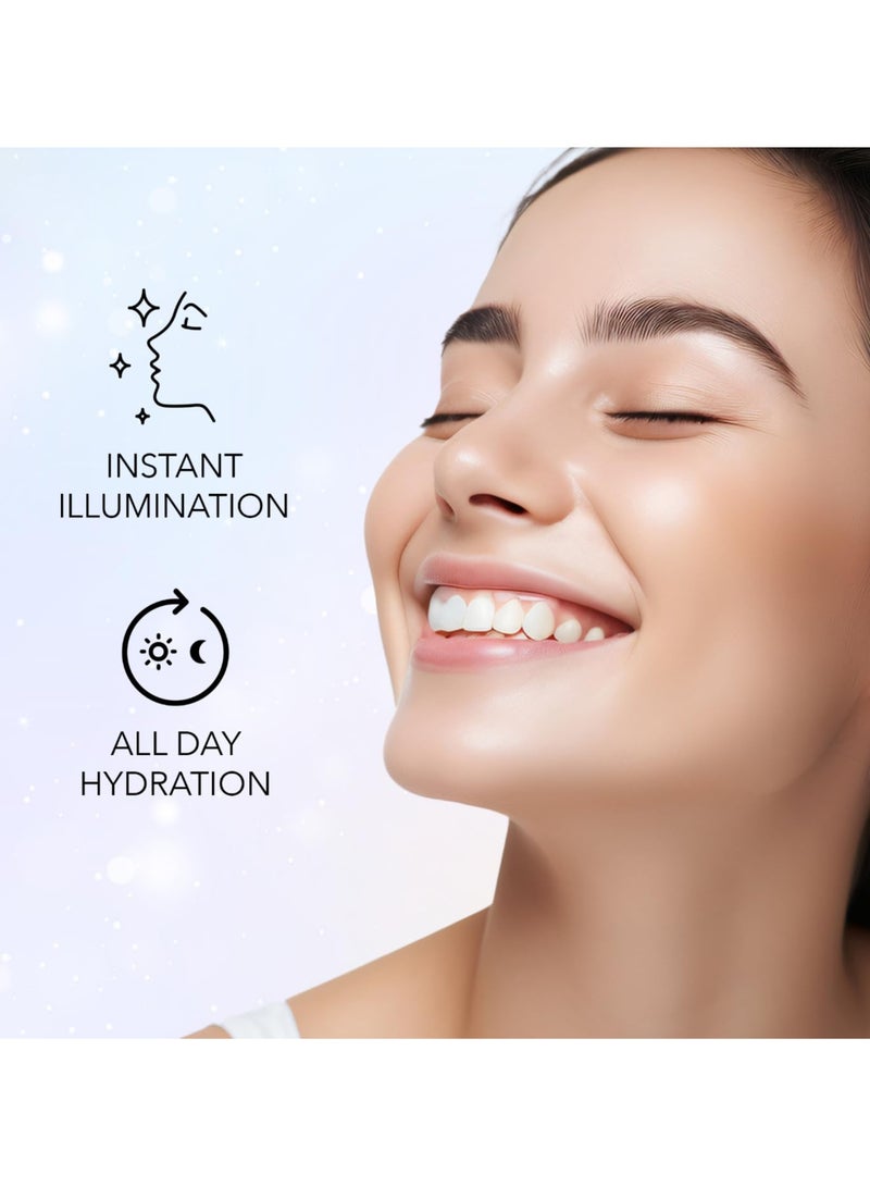 فاسيسكانادا كريم ستروب - فضي، 30 مل | برايمر + هايلايتر + مرطب | زبدة الشيا وحمض الهيالورونيك | ترطيب مكثف | بشرة ندية مشعة خالية من العيوب | قاعدة مكياج مضيئة ومتوهجة - Image 2