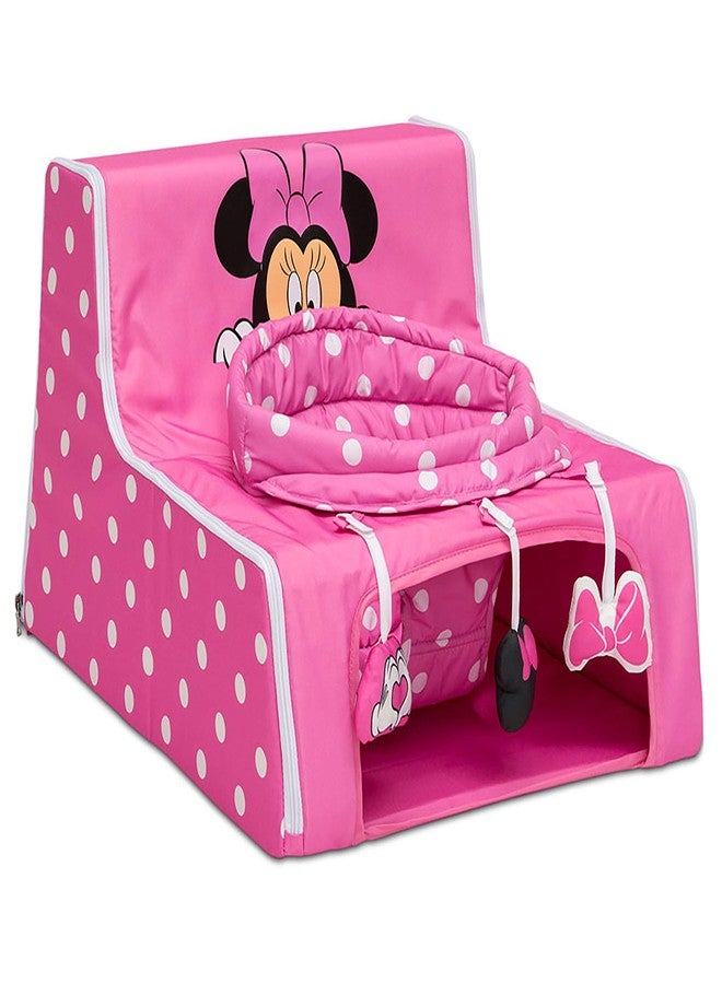 Delta CHILDREN Disney Minnie Mouse Sit N Play Portable Activity Seat for Babies by Delta Children - Floor Seat for Infants - Image 1