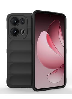 Generic Case For Oppo Reno 13 Pro 5G  ,- Brushed Shockproof Protection Cover Durable Anti-Scratch - Case Premium Quality Slip-Resistant With Protection For Camera - Black  - Image 1