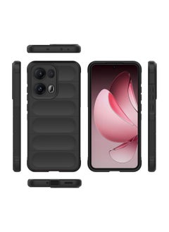 Generic Case For Oppo Reno 13 Pro 5G  ,- Brushed Shockproof Protection Cover Durable Anti-Scratch - Case Premium Quality Slip-Resistant With Protection For Camera - Black  - Image 3