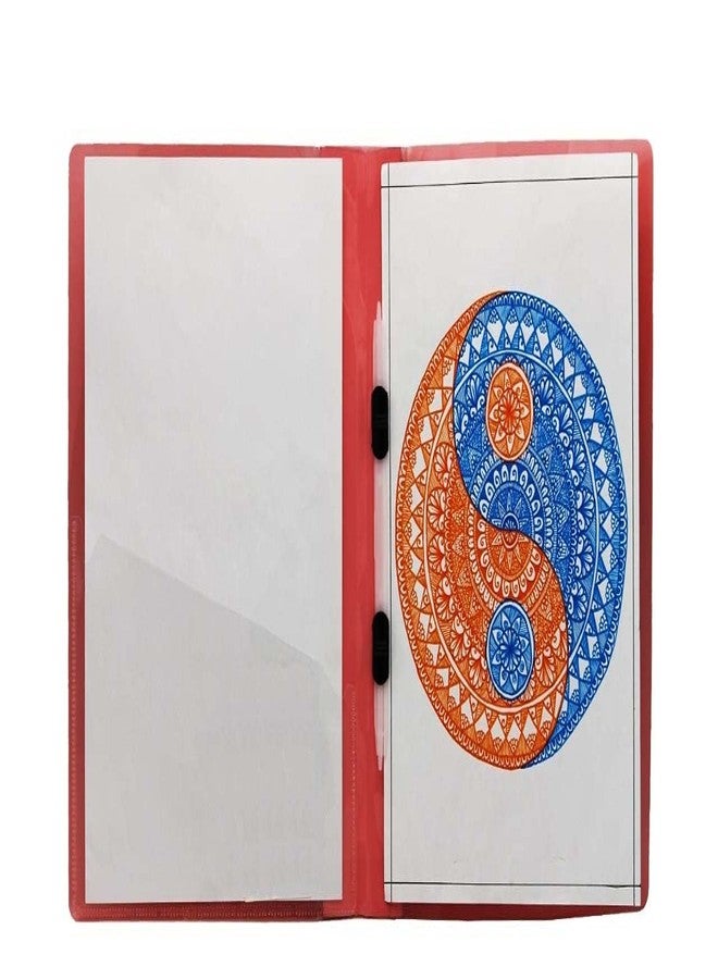 حافظة ملفات شفافة من شاينينج زون بحجم A4 مع مشبك بلاستيكي للشهادات، والمستندات المكتبية، والتقارير، وحامل الصفحات، والعروض التقديمية | عبوة من 10 قطع - Image 2