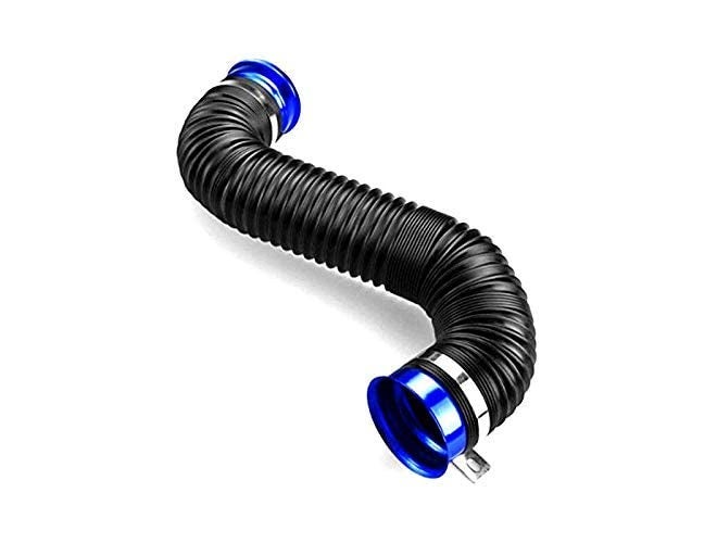AUTO MT Car Turbo Multi Flexible Cold Air Intake Pipe Tube Duct KIT Intake Inlet Hose Kit (Blue Intake Pipe) - Image 1