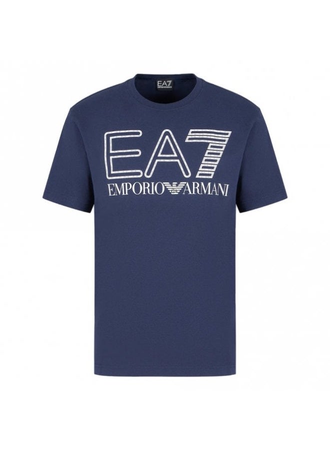 Emporio Armani Men Logo Series Oversized Logo Cotton T-Shirt - Image 1