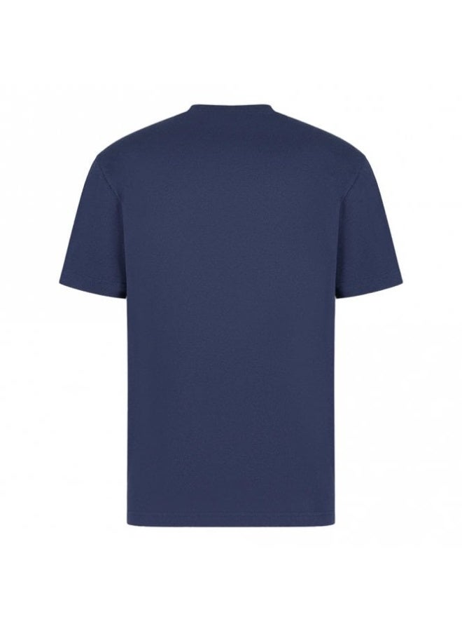 Emporio Armani Men Logo Series Oversized Logo Cotton T-Shirt - Image 2