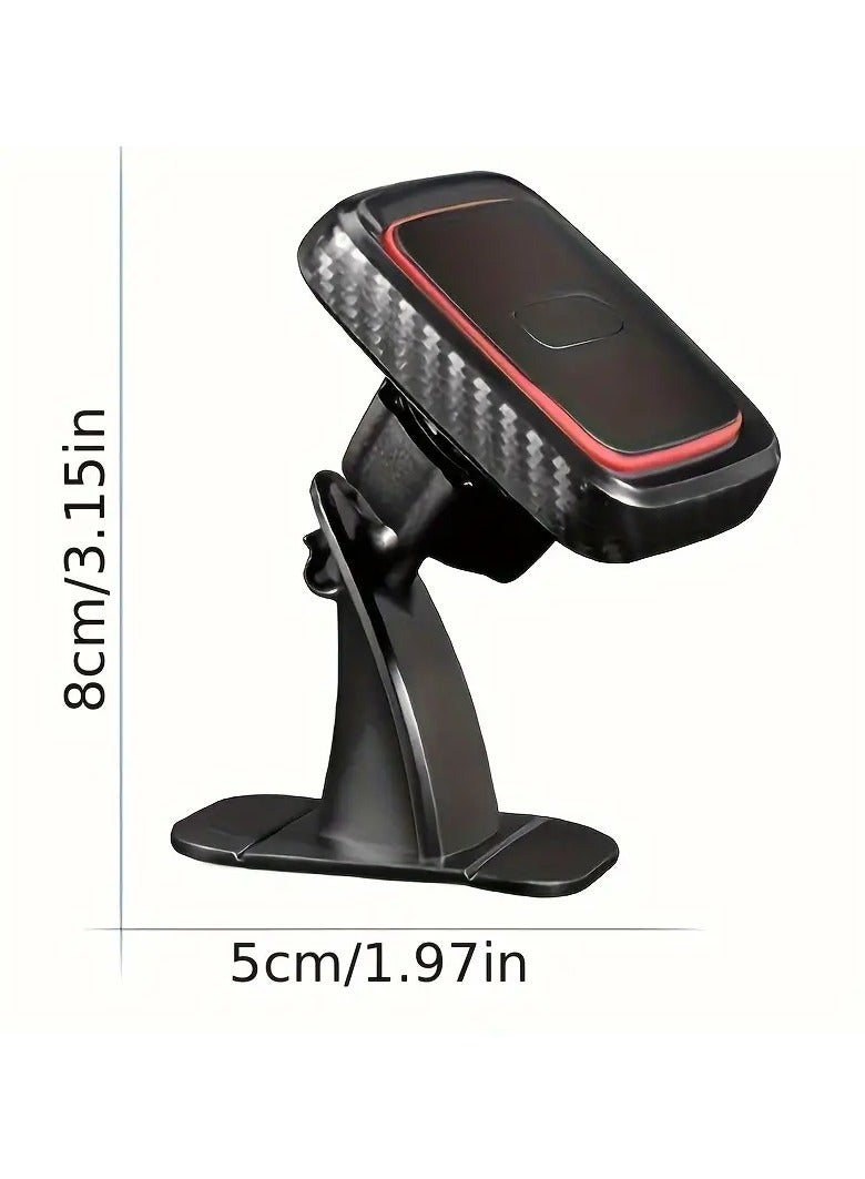 LEDIN Car Mobile Phone Holder - In-Car Magnetic Adhesive Navigation Mount with Super Strong Magnet, Dashboard Stick-On Mobile Phone Holder, Powerful Adhesive Installation, Compatible for iPhone, for Samsung, and Other Smartphones - Image 1