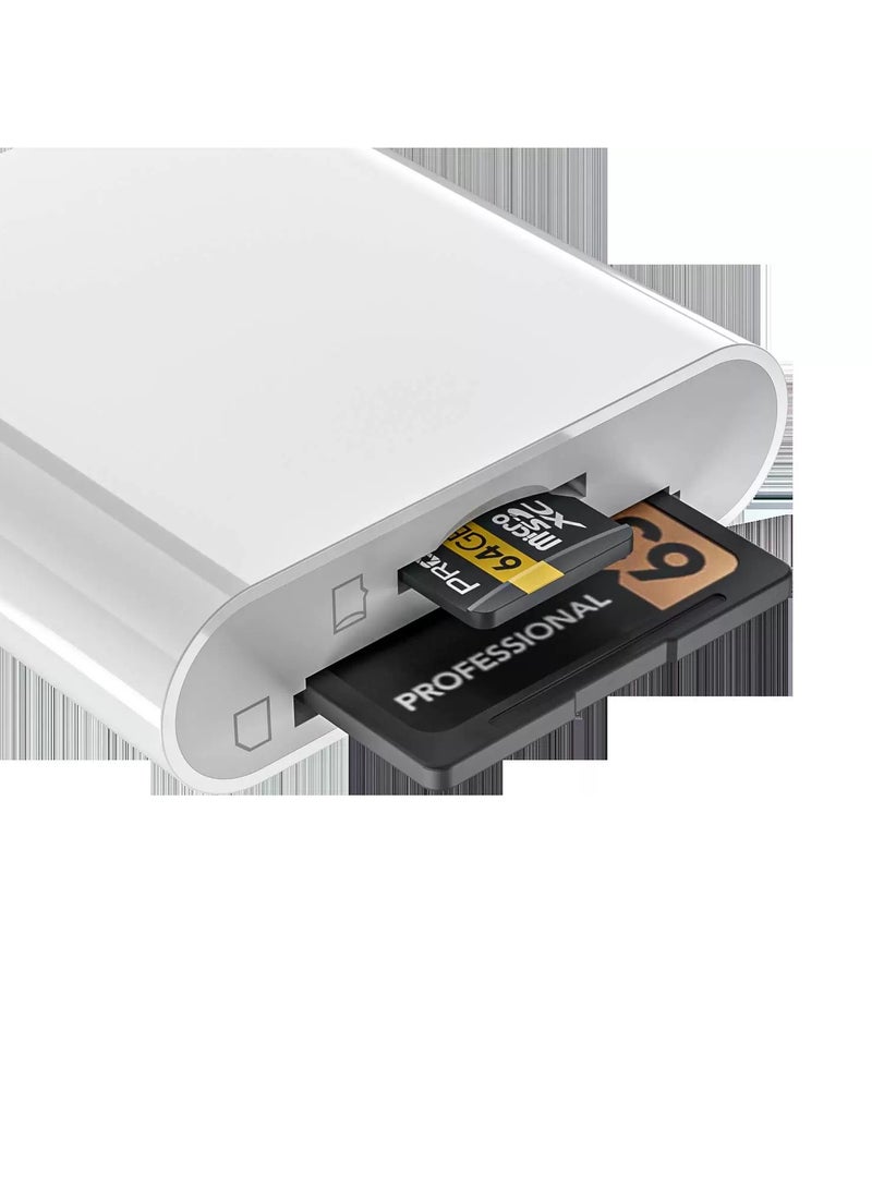 Samu iPower Lightning To SD Card And TF Card Camera Reader White - Image 3