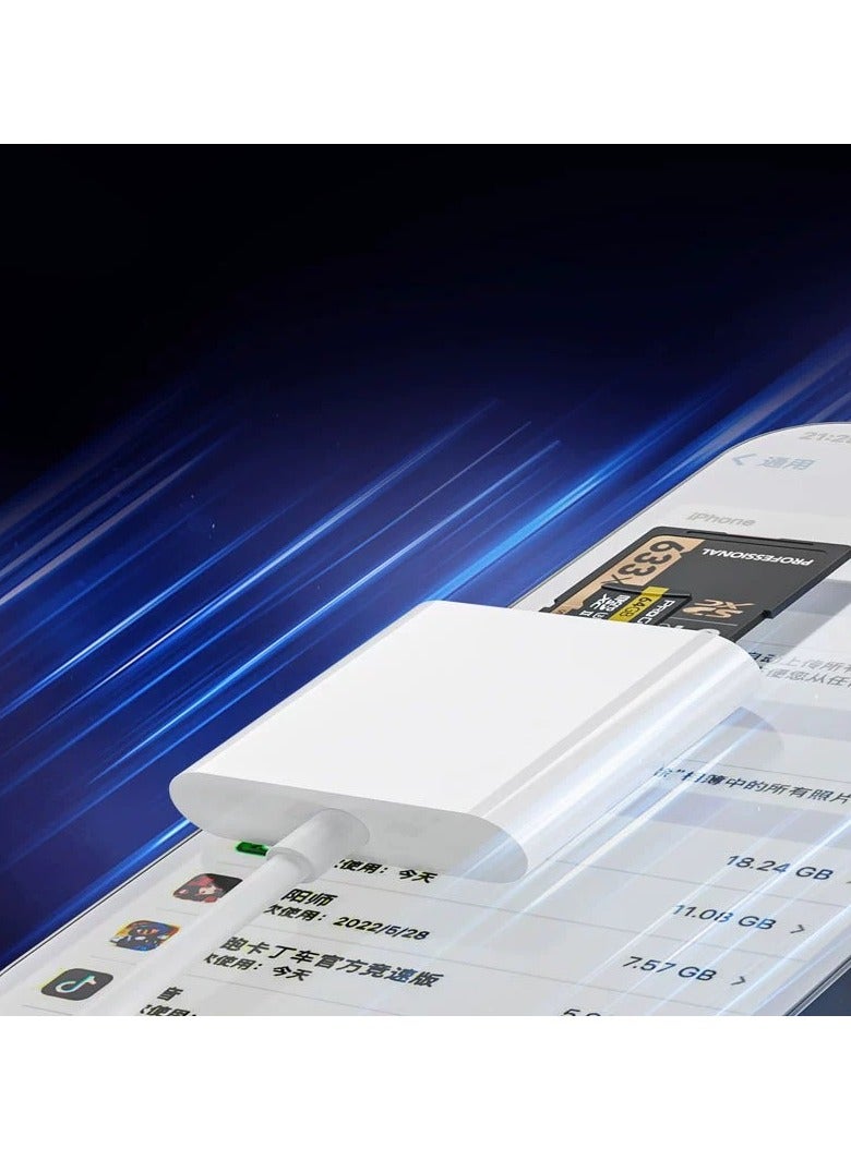 Samu iPower Lightning To SD Card And TF Card Camera Reader White - Image 4