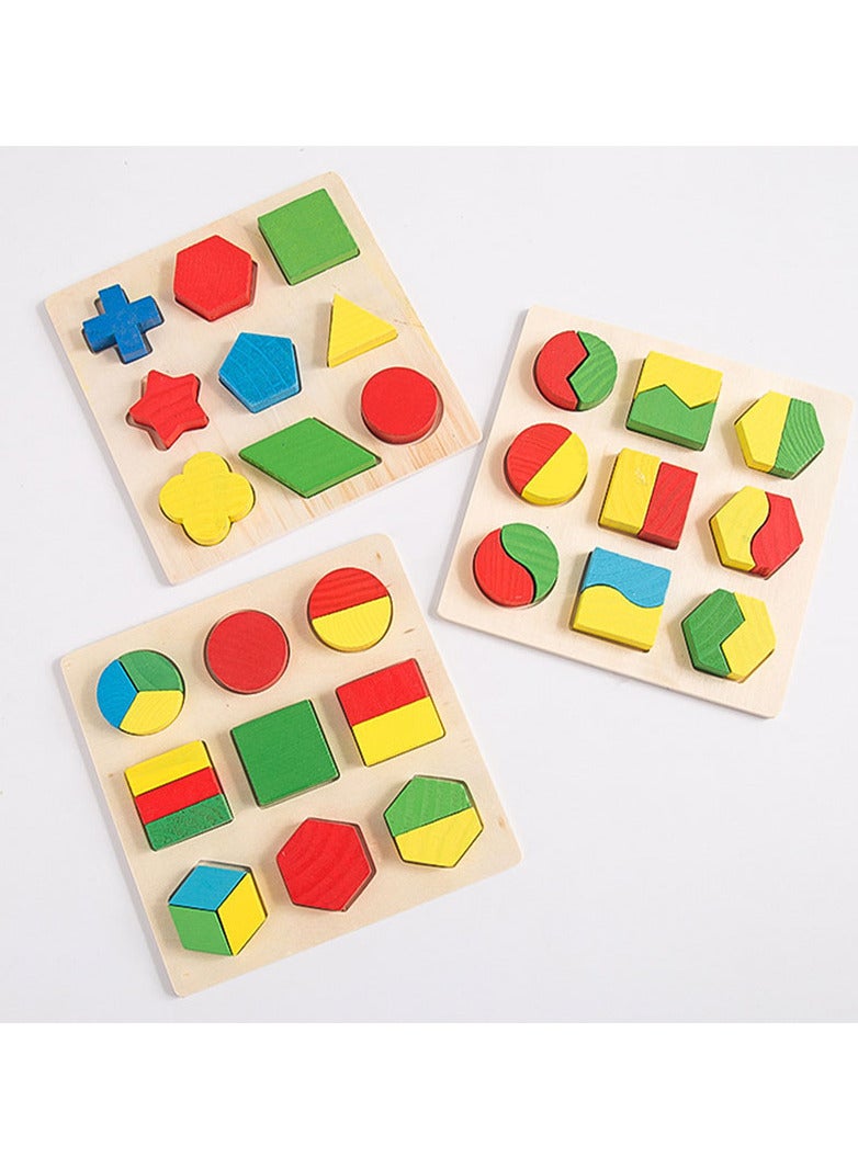 3d educational wooden blocks toy 3 in 1 - Image 1