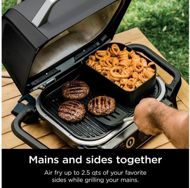 Ninja XSKCRSPBKT Woodfire Combo Crisper Basket 25Quart Capacity Compatible with Ninja Woodfire Grills OG700 series Nonstick Black - Image 4