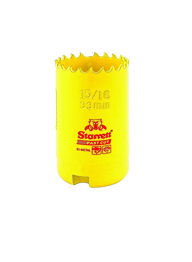 Starrett FCH0156-G HSS FASTCUT HOLESAW 1-5/16" (33MM) - Image 1