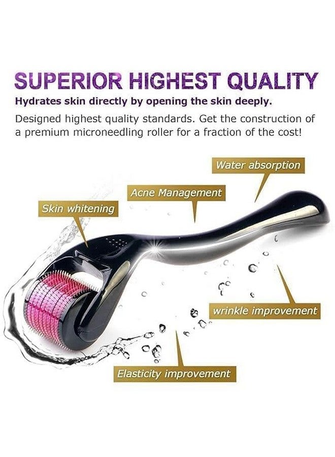 Pristar Derma Roller For Hair Growth 0.5 mm With 540 Stainless Steel Needles | Repairs Damaged Hair, Activates Hair Follicles | Reduces Acne Scars | Safe & Effective To Use - Image 4