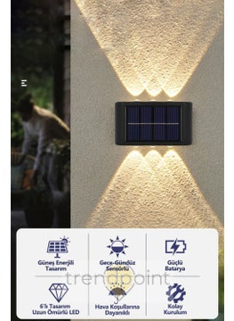 1PCS حديث شمعة مزدوجة الجانب تعمل بالطاقة الشمسية 6LED إضاءة جدارية - pzsku/ZB2170B49FDFB3AD0A775Z/45/_/1725793668/1483451e-81e4-4771-aa36-586e844cfa97