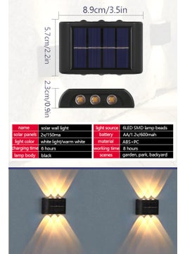 1PCS حديث شمعة مزدوجة الجانب تعمل بالطاقة الشمسية 6LED إضاءة جدارية - pzsku/ZB2170B49FDFB3AD0A775Z/45/_/1730844989/9375957d-8f71-49e6-bdc8-25397ff1a9ce