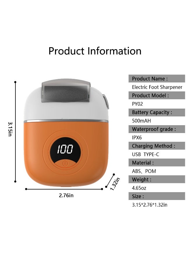 ACYYH Electric Pedicure Device with Liquid Crystal Display, Automatic Callus Removal - Image 2