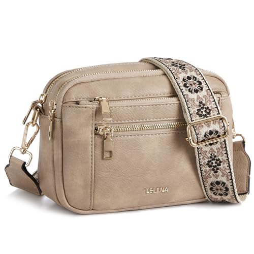 Telena Small Crossbody Bags For Women Vegan Leather Crossbody Purse With Adjustable Wide Strap For Daily Life - Image 1