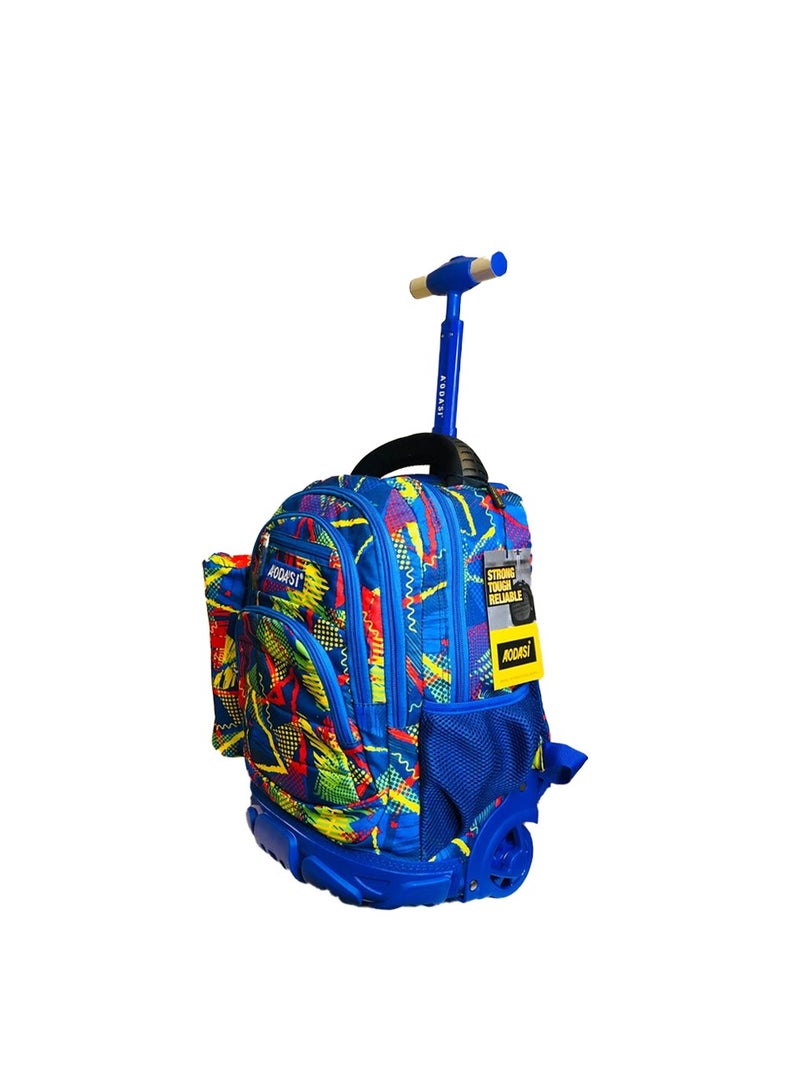 AODASI Trolley School Bag, School Bags for Girls and boys Trolley Bag for Kids Travel Bag Trolley Luggage backpack multi useful , 16 inch - Image 2