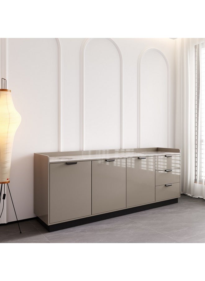 Home Box Linton Sintered Stone Top Sideboard with 3 Doors and 3 Drawers 45 x 80 x 200 cm  - Image 3