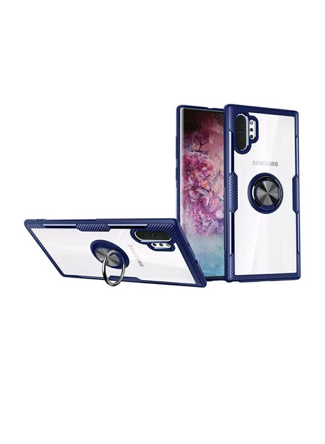 NIBEMINENT Protective Case Cover With Holder For Samsung Galaxy Note 10 Plus Blue/Clear