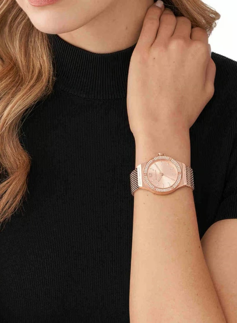 ام كي ساعة نسائية لينوكس روز جولد MK7336 - Image 5