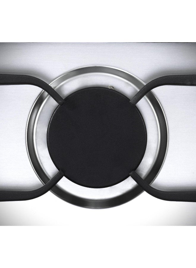 ELBA Built-In Gas Hob 30 Cm, 2 Burners, Stainless Steel - Image 2