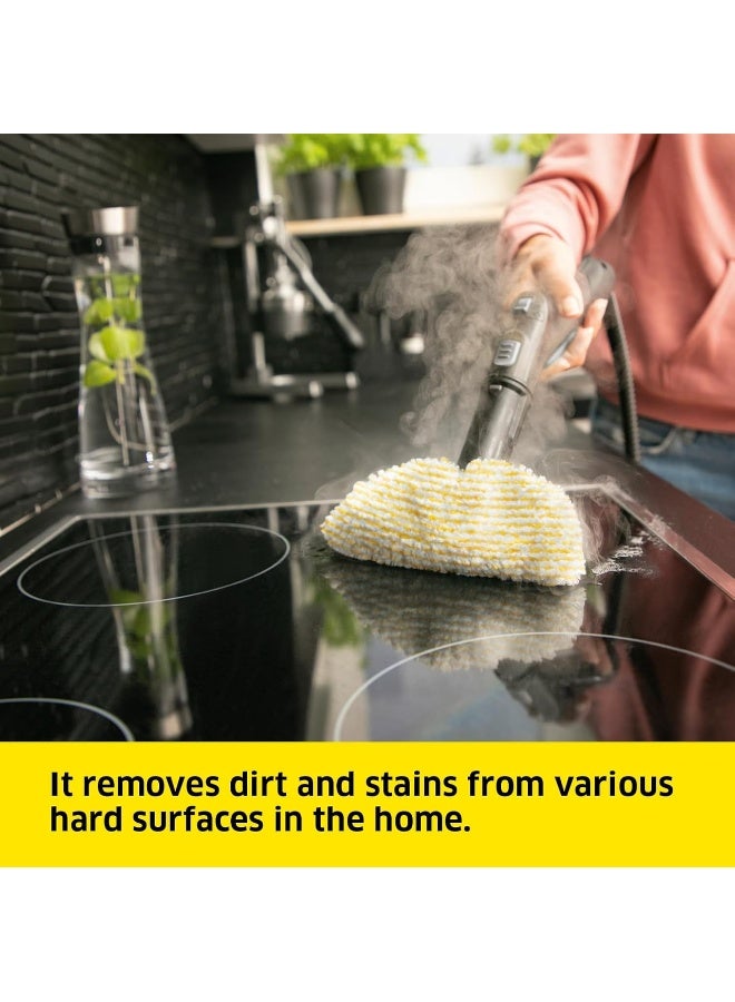 KARCHER SC 2 EasyFix Steam Cleaner: 3.2 Bar Pressure, 1500W, Chemical-Free Cleaning, Kills 99.99% Bacteria, Includes Floor & Hand Nozzles, for Tiles, Hard Floors & Kitchens 1500 W SC2 EasyFix White/Black - Image 3