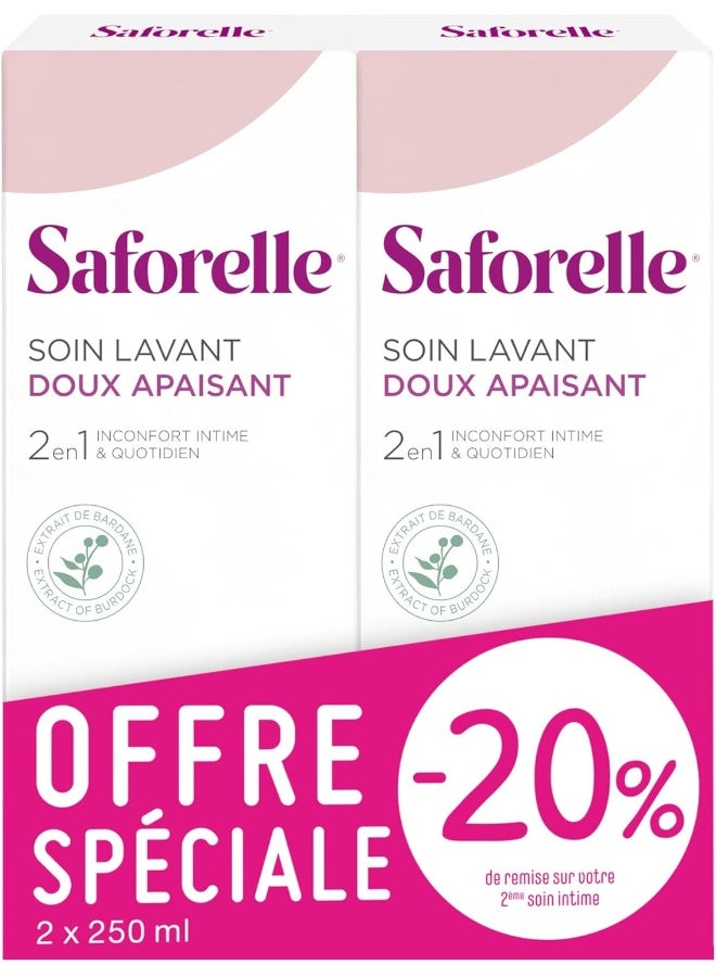 Saforelle Gentle Cleansing Care 2X250ml - Image 2