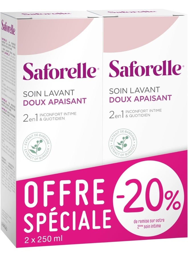 Saforelle Gentle Cleansing Care 2X250ml - Image 1