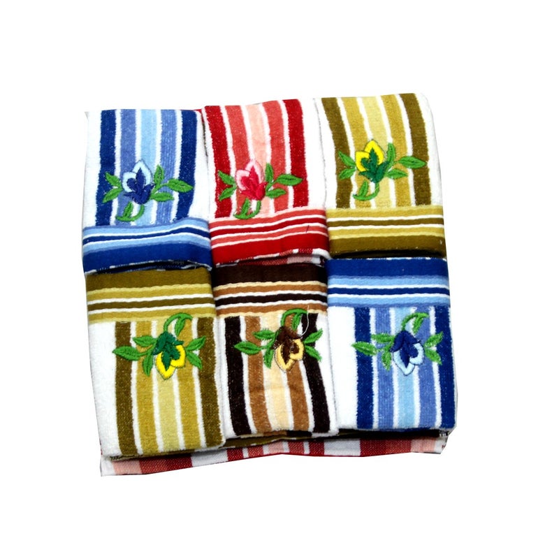 Kuber Industries Kuber Industries 12 Piece 144 GSM Cotton Face Towel Set Multicolour Model HEHEHEV107  - Image 2