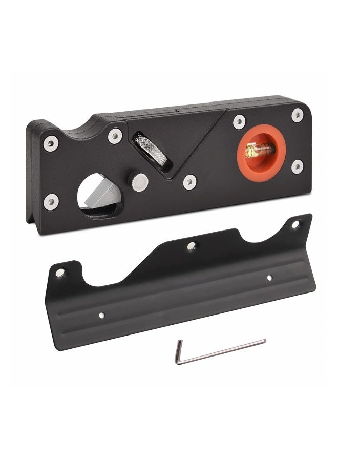 Chamfer Plane for Wood, Woodworking Edge Corner Plane with Auxiliary Locator, Woodcraft DIY Tool, Woodwork Hand Planer for Quick Edge Trimming of Wood (W/1cuter) - Image 1