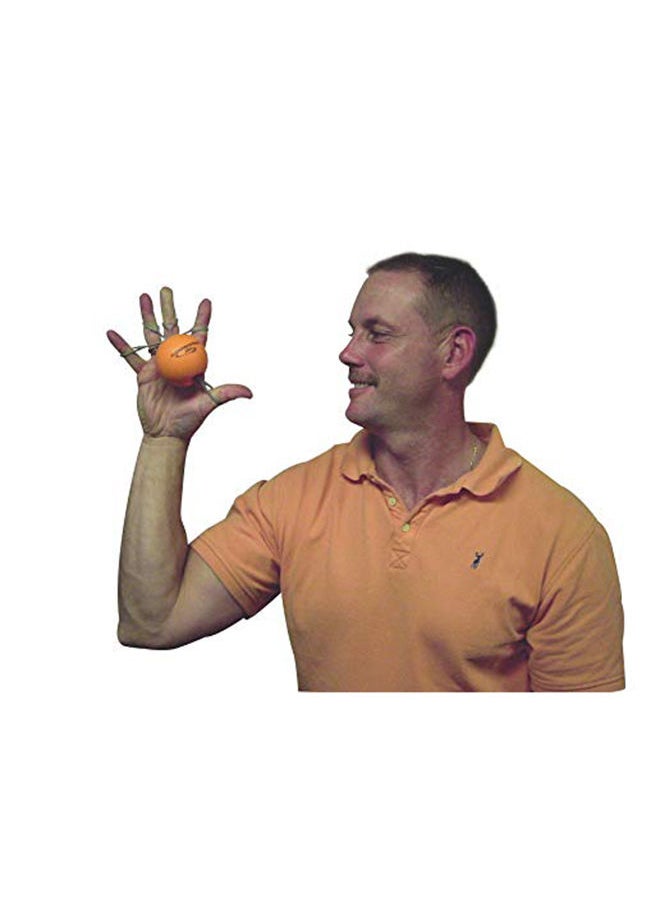 Handmaster Plus - 9 Pieces Physical Therapy Hand Exerciser - Finger Resistance Bands With Stress Relief Ball - Image 1