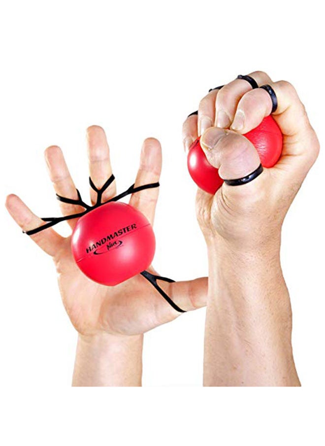 Handmaster Plus - 9 Pieces Physical Therapy Hand Exerciser - Finger Resistance Bands With Stress Relief Ball - Image 1