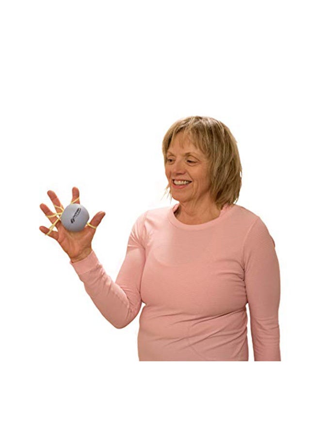 Handmaster Plus - 9 Pieces Physical Therapy Hand Exerciser - Finger Resistance Bands With Stress Relief Ball - Image 1