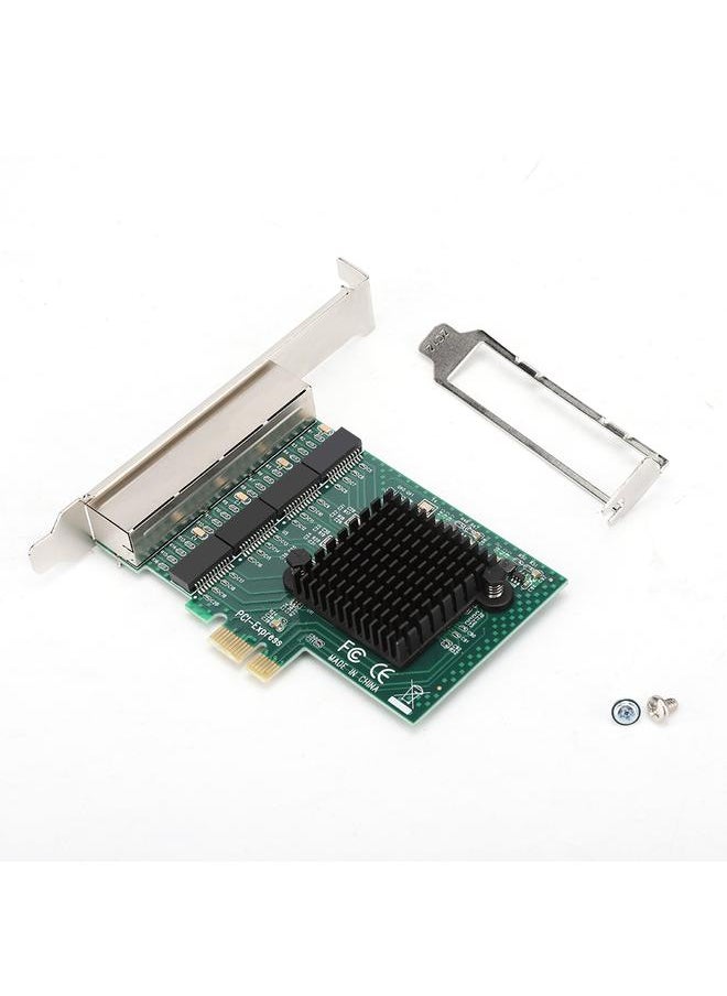 Thoraya 8104-T4 PCI-E 4 Port GigabiT network Card Server 4*RTL8111G Main Control Chip  - Image 1