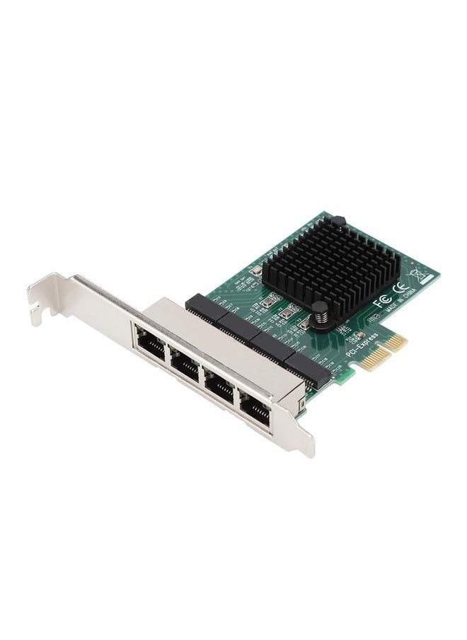 Thoraya 8104-T4 PCI-E 4 Port GigabiT network Card Server 4*RTL8111G Main Control Chip  - Image 3
