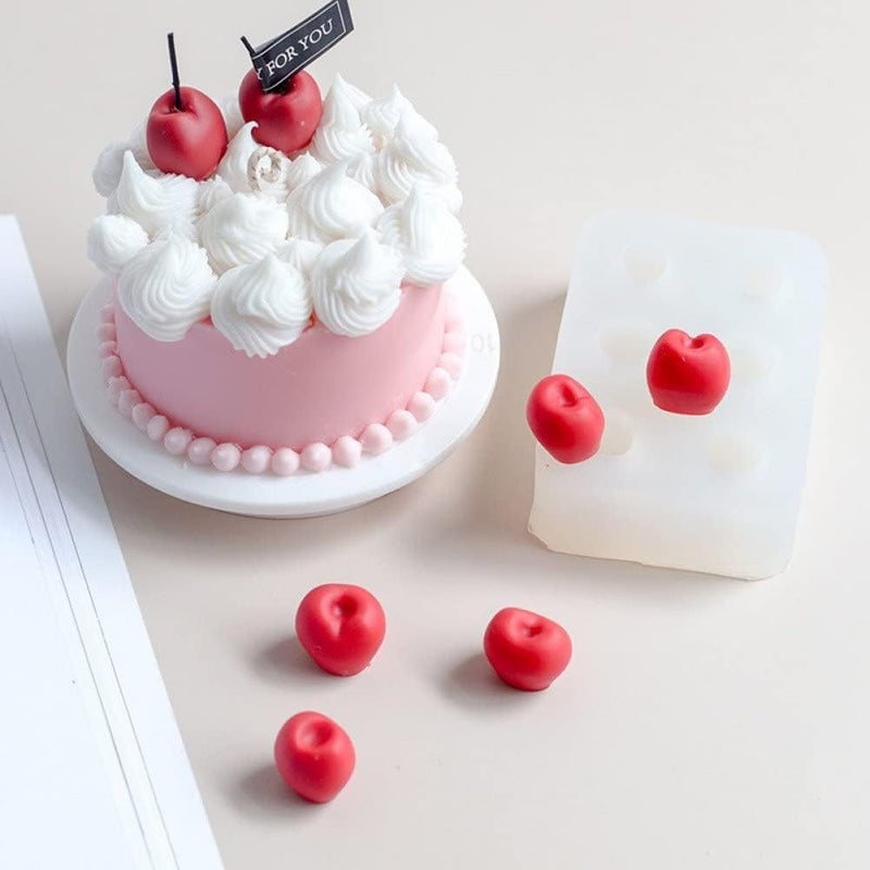 LEGACYCART 2 PCS Blueberry and Strawberry Cake Fondant Molds Berry Series Sugarcraft Gumpaste Silicone Mold for Chocolate Candy Cupcake Topper Decorating Polymer Clay Pack of 2 - Image 4