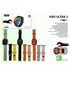 KEQIWEAR Smart Watch KW5 Ultra2 , 3 IN 1 With Health Fitness Tracker Sport Watch, 3 addition Replacement Band 49MM-Multicolour  - Image 4