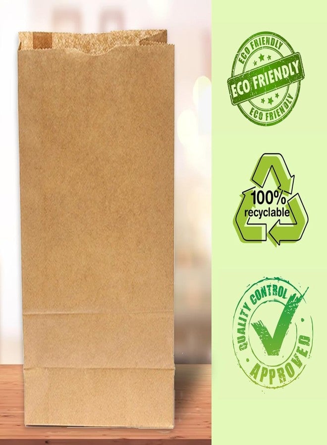 Perfect Stix 4lb Brown Paper Lunch Bags - Pack of 50ct, Disposable, Fold Top Closure - Image 2