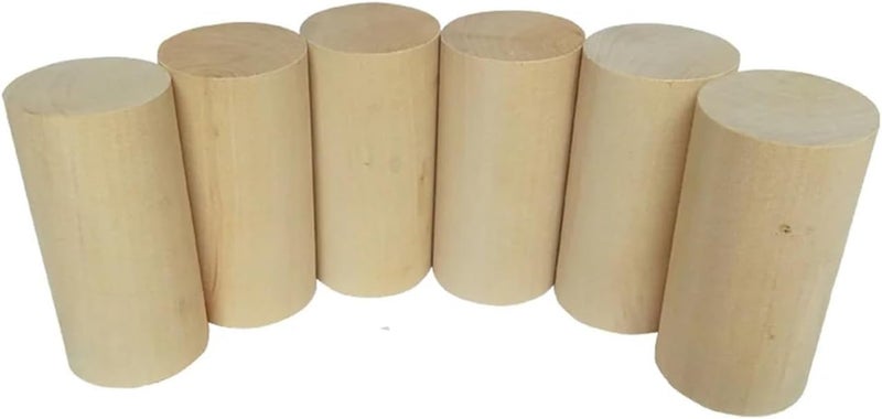 1/2/3/5pcs Length 30-100mm Diameter 30/40/50mm Round Wood Rod Solid Wood Strip DIY Model Material Accessories Wooden Crafts(40x40mm,2pcs) - Image 2