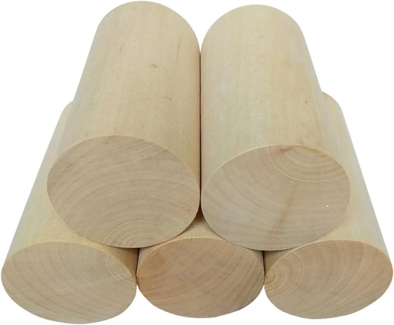 1/2/3/5pcs Length 30-100mm Diameter 30/40/50mm Round Wood Rod Solid Wood Strip DIY Model Material Accessories Wooden Crafts(40x40mm,2pcs) - Image 3