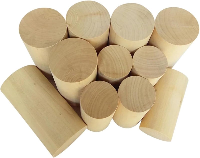 1/2/3/5pcs Length 30-100mm Diameter 30/40/50mm Round Wood Rod Solid Wood Strip DIY Model Material Accessories Wooden Crafts(40x40mm,2pcs) - Image 4